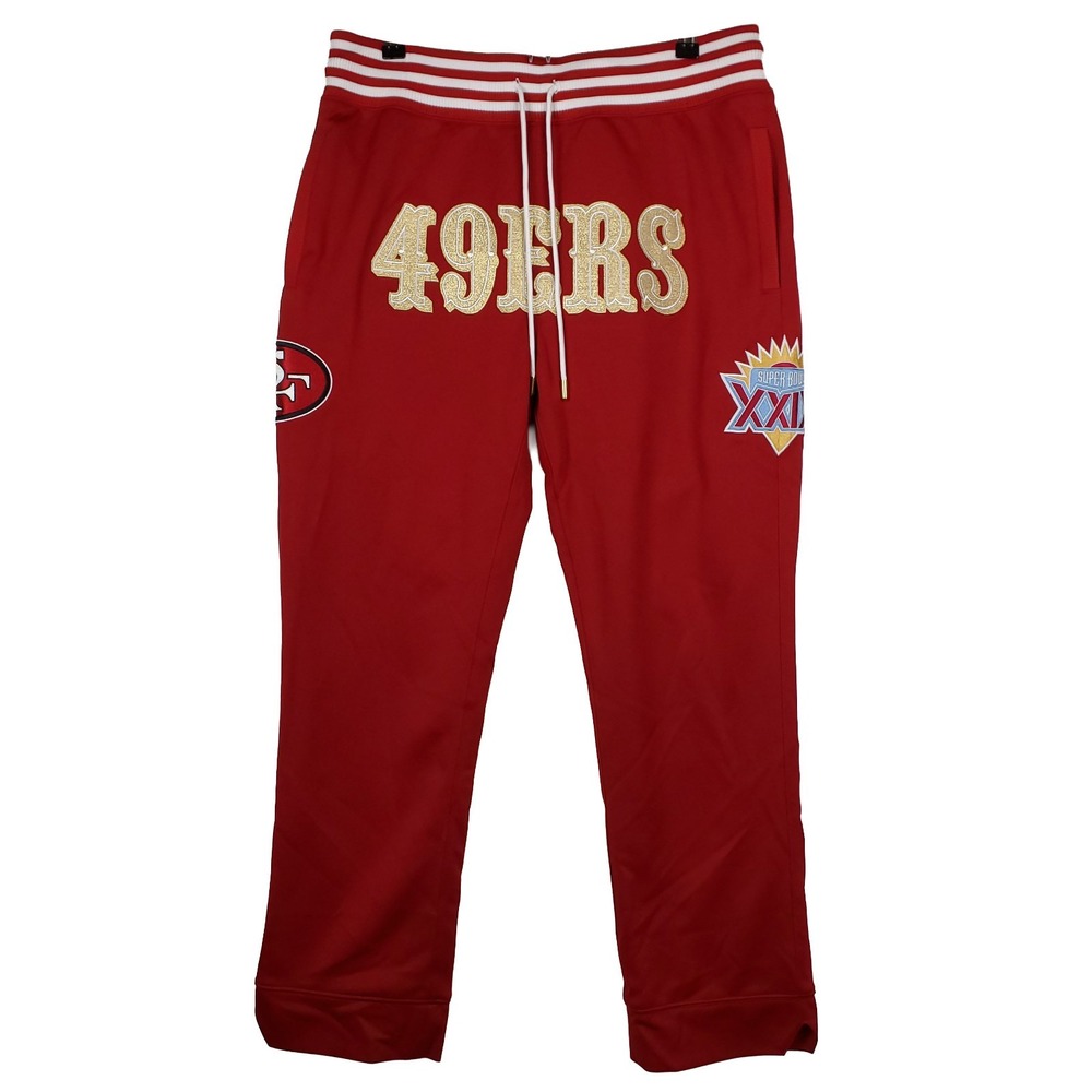 Just Don San‎ Francisco 49ers Mitchell & Ness NFL Medium Pants Red White New